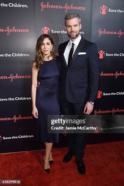 Bravo's Million Dollar Listing New York stars Emilia Bechrakis Serhant and Ryan Serhant attend the 4th Annual Save the Children Illumination Gala at...