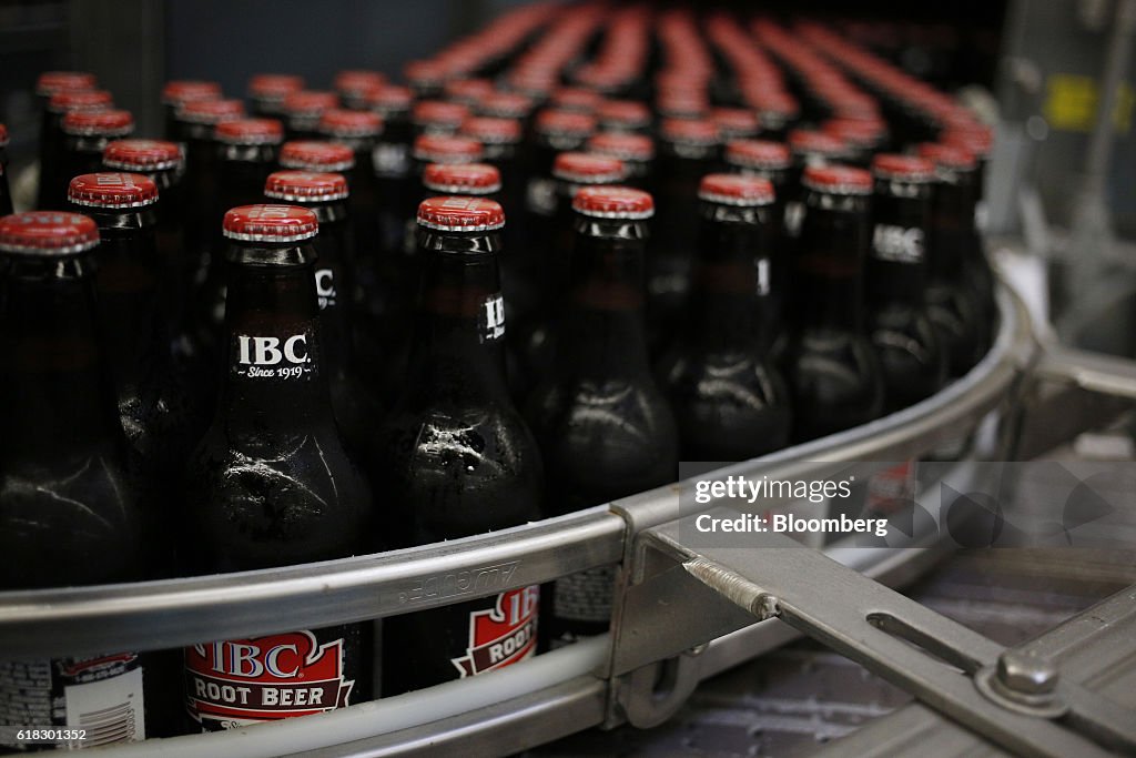 Operations Inside A Dr. Pepper Snapple Group Bottling Plant Ahead Of Earnings Figures