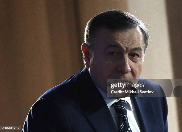 Russian billionaire and businessman Aras Agalarov attends the Forum of Actions, held by All-Russia People's Front on October 2016 in Yalta, Crimea....