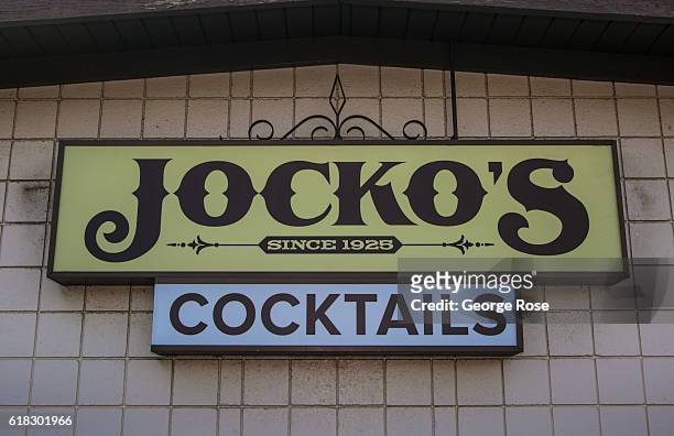 The entrance to the popular open flame BBQ restaurant Jocko's is viewed on April 13 in Nipomo, California. With its close proximity to Southern...