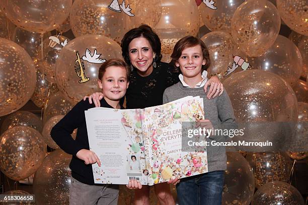 Chase Spencer and Darcy Miller's nephews at the Darcy Miller's "Celebrate Everything!" Launch at Jonathan Adler Showroom at Jonathan Adler Showroom...