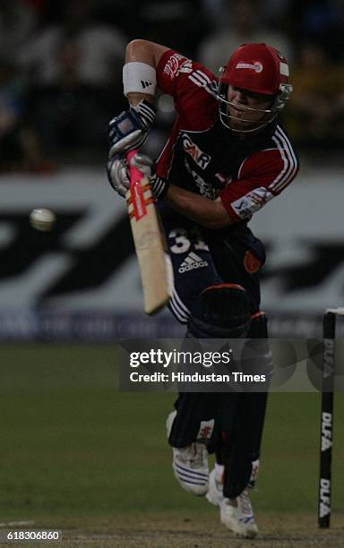 Cricket - IPL2 - Delhi's David Warner bats during the match between Delhi and Kolkata at Kingsmead ground, Durban.