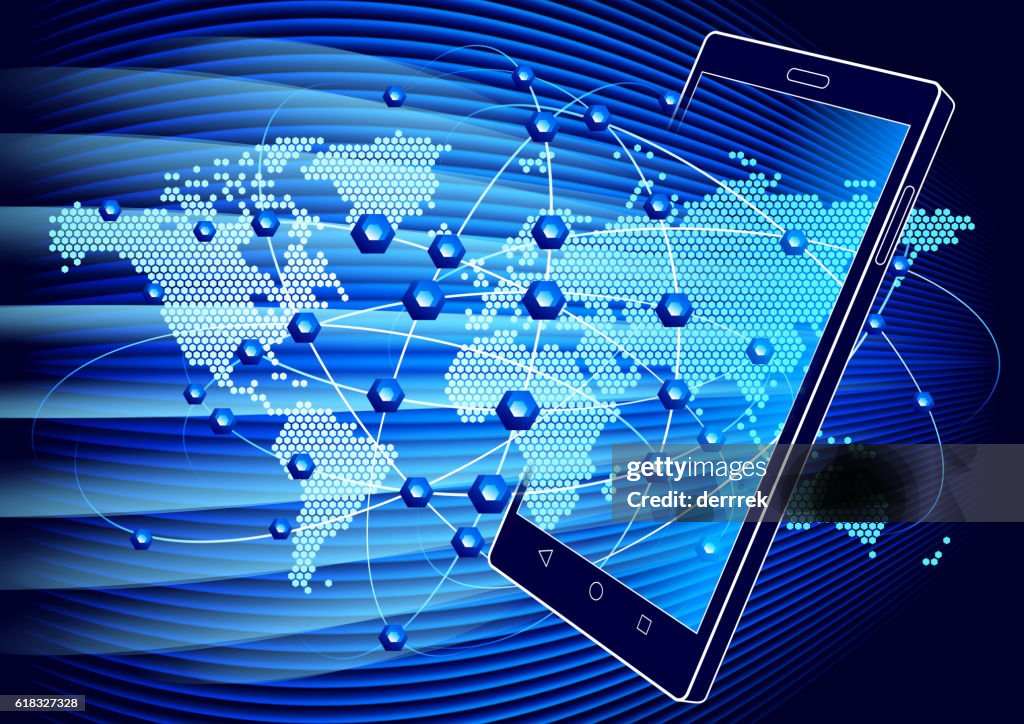 Smart Phone Communications Technology High-Res Vector Graphic - Getty ...