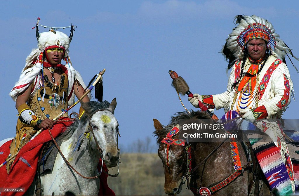 Canadian First Nation Cree Indians in Saskachewan