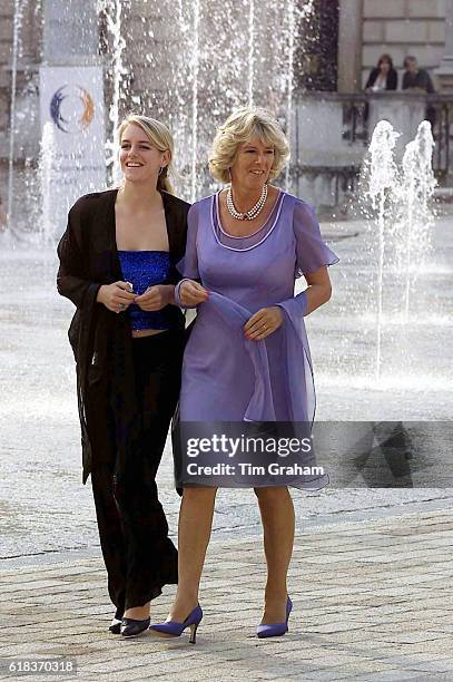 Camilla Parker-Bowles in her official role as patron of the National Osteoporosis Society, arriving to attend the anniversary event at Somerset House...