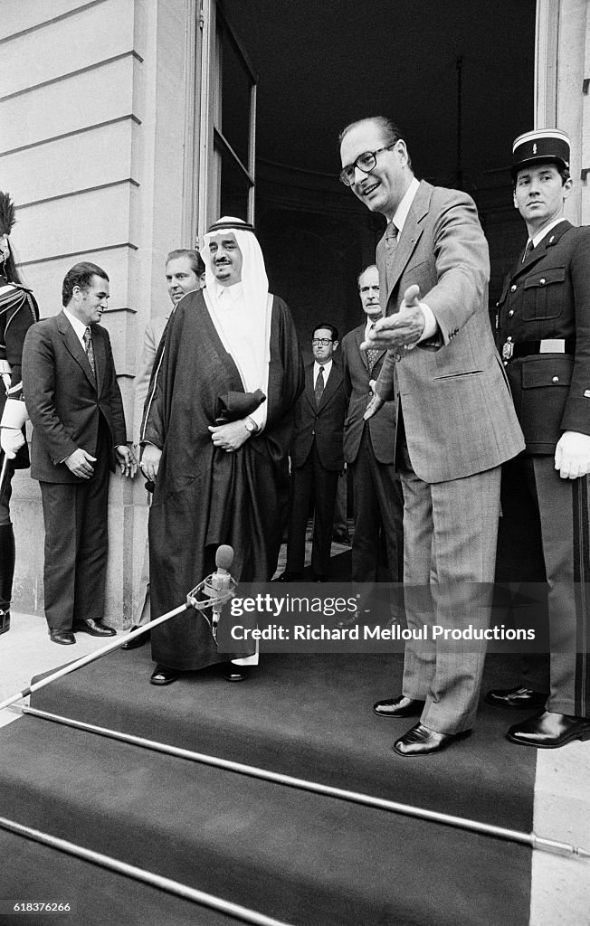 Prince Fahd and Jacques Chirac