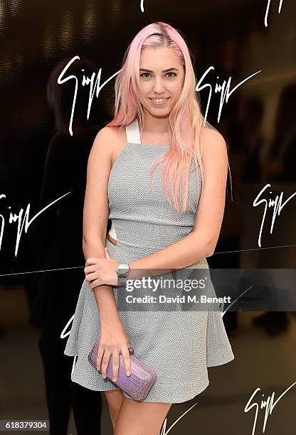 Amber Le Bon attends the Giuseppe Zanotti London flagship store launch on October 26, 2016 in London, England.
