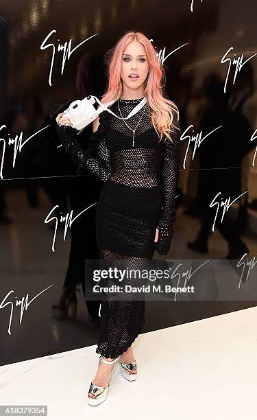 Mary Charteris attends the Giuseppe Zanotti London flagship store launch on October 26, 2016 in London, England.