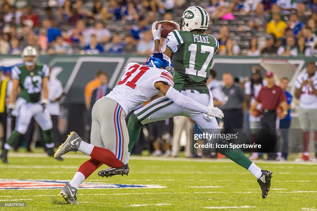 NFL: AUG 27 Preseason - Giants at Jets