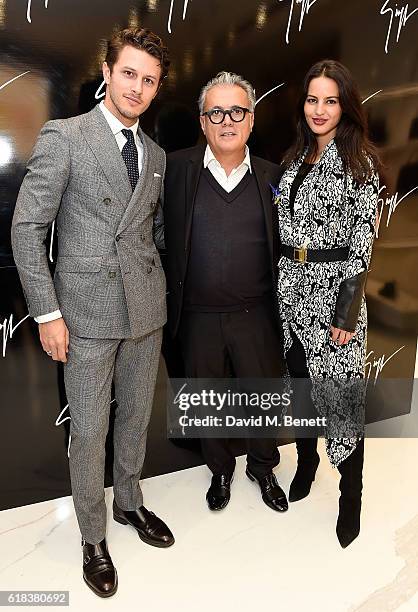 Giuseppe Zanotti and guests attend the Giuseppe Zanotti London flagship store launch on October 26, 2016 in London, England.