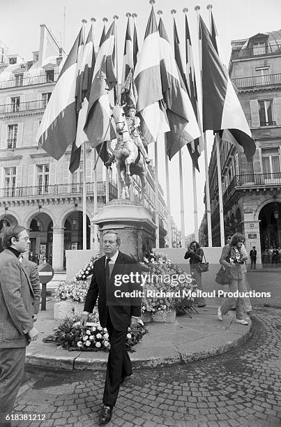 Right-wing leader Jean-Marie Le Pen , of the French Front National, attends the Fete de Jeanne d'Arc, or Festival of Joan of Arc. Members of French...