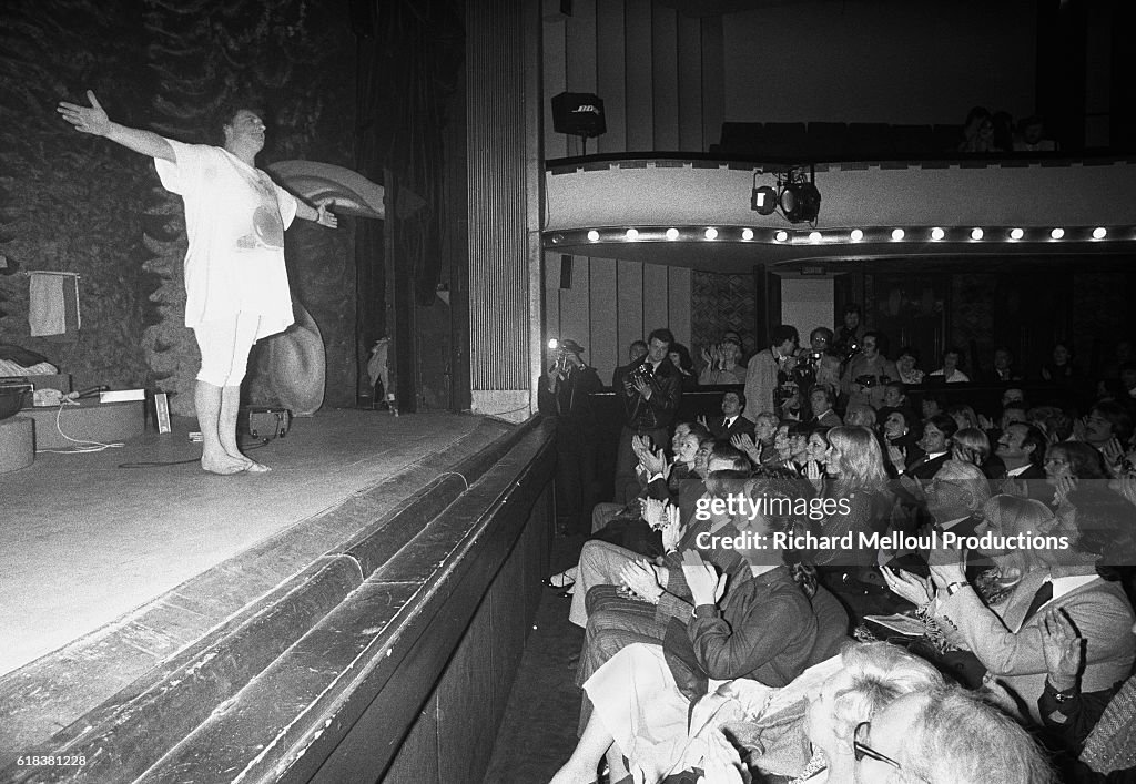 Jacques Martin Performs His Play "Une Case de Vide"