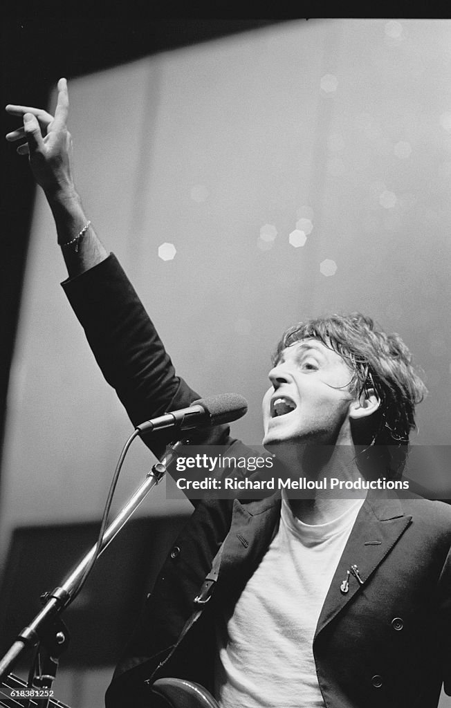 Paul McCartney Performing at Hammersmith Odeon