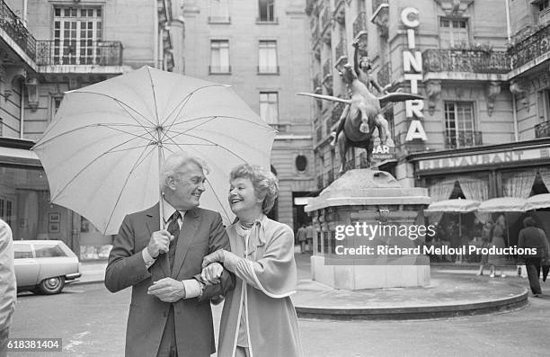 Actors Jean Marais and Edwige Feuillere go for a stroll in Paris before an upcoming production of their latest play, Dear Liar. The play, going under...