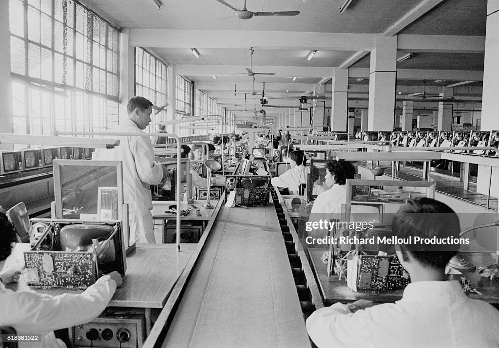 Television Set Factory in Shanghai