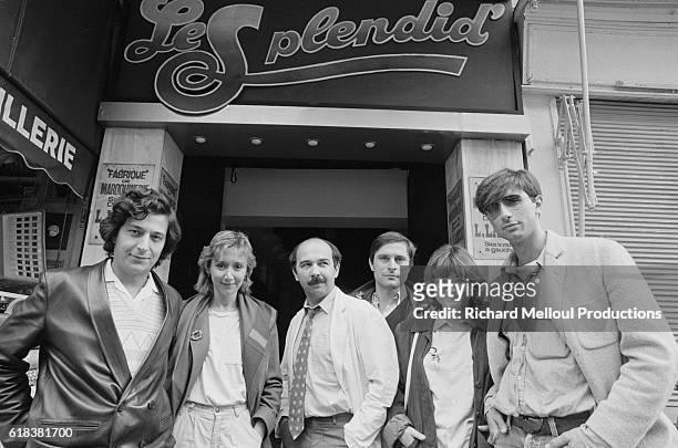 The comedy theatrical troupe L'Equipe du Splendid stands outside Le Splendid theater. The popular comedy group has just moved to a new location. The...