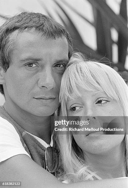 Singer Michel Sardou with Wife Babette