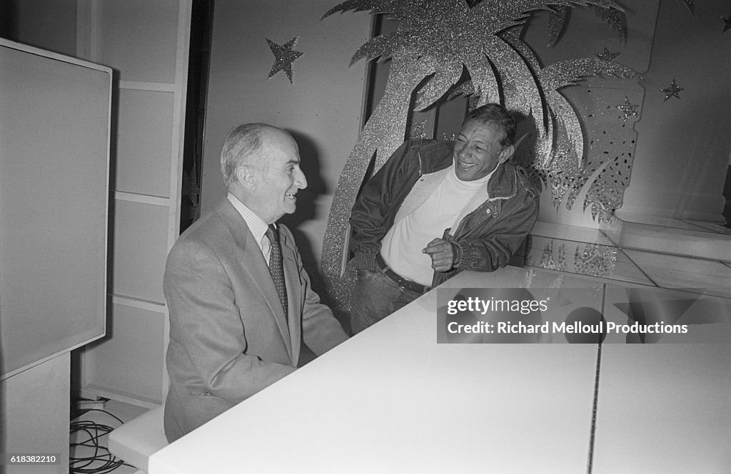 Louis De Funes and Henri Salvador