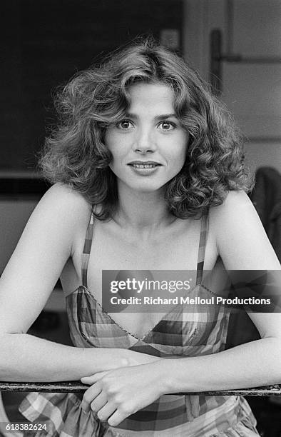 Spanish actress Victoria Abril visits Cannes in 1983.