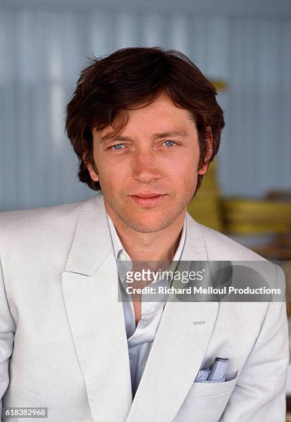 French actor Bernard Giraudeau is in Cannes, France, for the 1984 Cannes Film Festival.