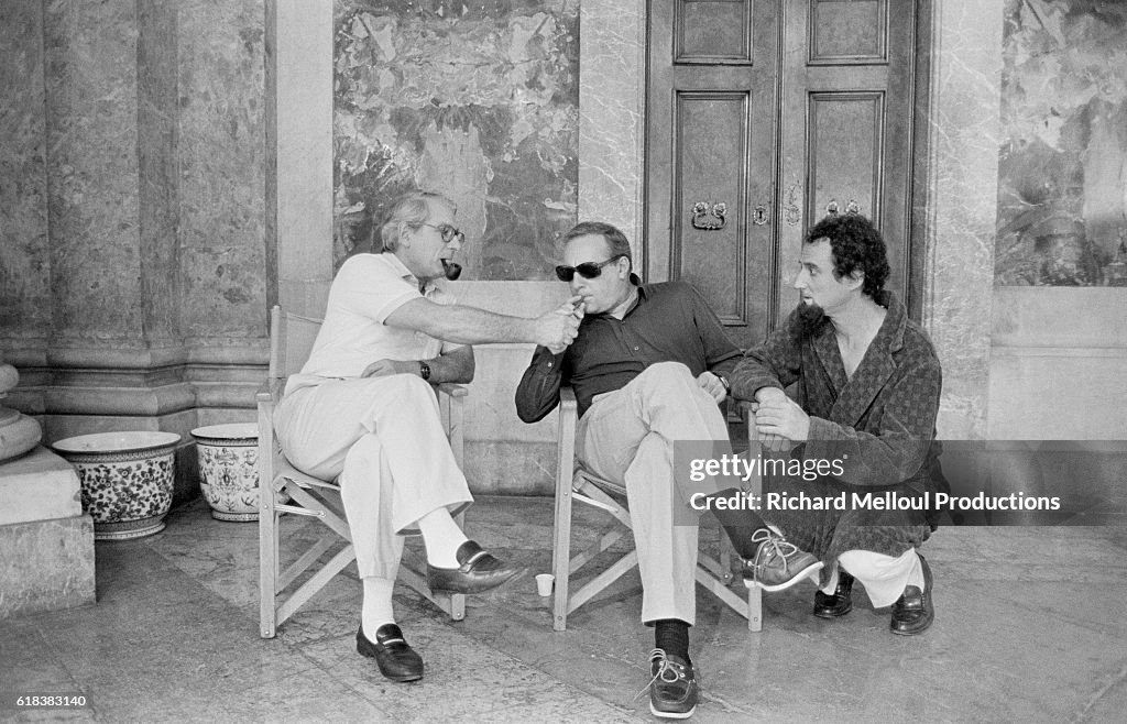 Actors Smoking on Set of Liberte, Egalite, Choucroute