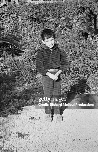 Comedian and actor Michel Boujenah as a young boy in Paris.