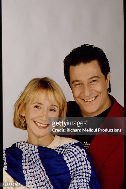French Actors Marie-Anne Chazel and Christian Clavier