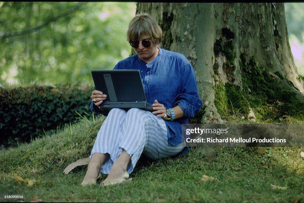 Carol Thatcher and Gonzague Saint Bris