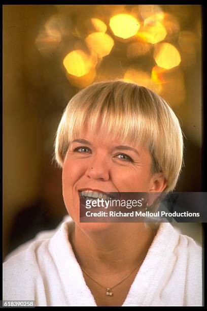 Actress and Humorist Mimie Mathy at the Intercontinental Hotel in Paris