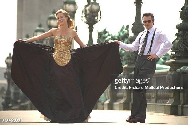 Actress Alison Eastwood Modeling in Paris