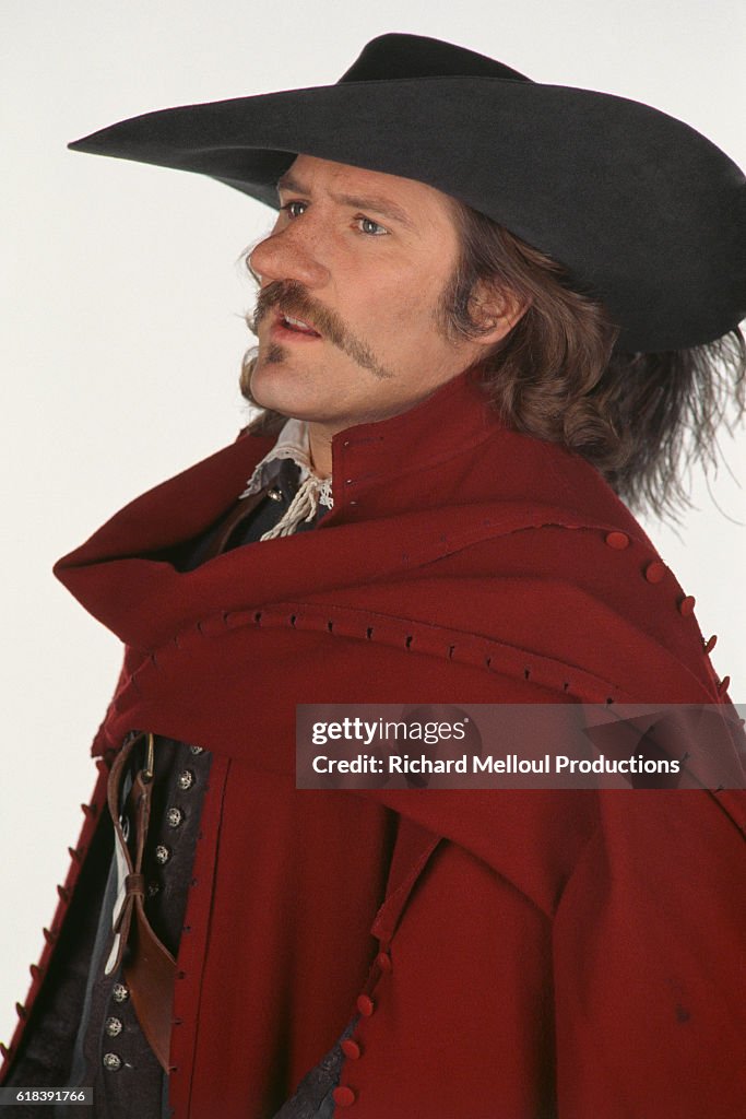 French Actor Gerard Depardieu as Cyrano de Bergerac