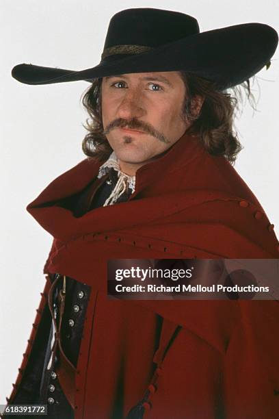 French actor Gerard Depardieu for the film Cyrano de Bergerac, by Jean Paul Rappeneau.