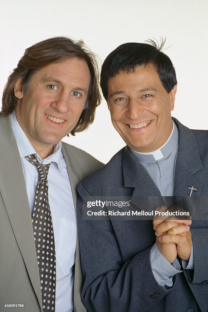 French Actors Gerard Depardieu and Christian Clavier