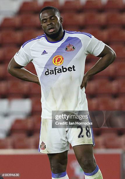 Victor Anichebe of Sunderland during the EFL Cup fourth round match between Southampton FC and Sunderland AFC at St Mary's Stadium on October 26,...