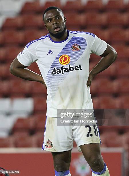 Victor Anichebe of Sunderland during the EFL Cup fourth round match between Southampton FC and Sunderland AFC at St Mary's Stadium on October 26,...