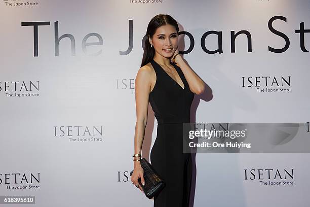 Amber Chia, model, attends the ISETAN The Japan Store KUALA LUMPUR opening reception party on October 26, 2016 in Kuala Lumpur, Malaysia.