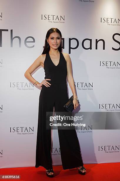 Amber Chia, model, attends the ISETAN The Japan Store KUALA LUMPUR opening reception party on October 26, 2016 in Kuala Lumpur, Malaysia.