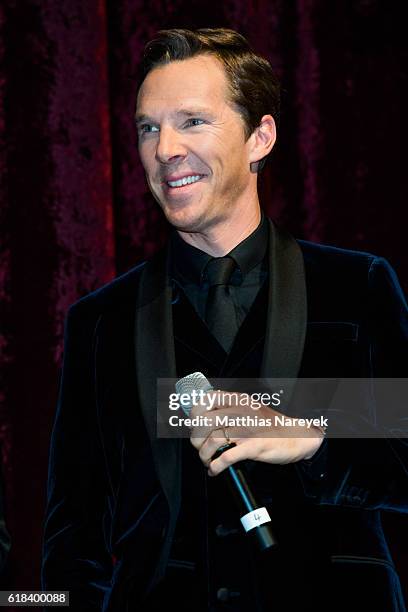 Benedict Cumberbatch attends the 'Doctor Strange' fan event at Zoo Palast on October 26, 2016 in Berlin, Germany.