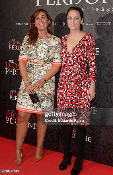 CataluñaMADRID, SPAIN Alicia Sanchez-Camacho and Andrea Levy attend the 'Que Dios nos perdone' photocall at Capitol cinema on October 26, 2016 in...