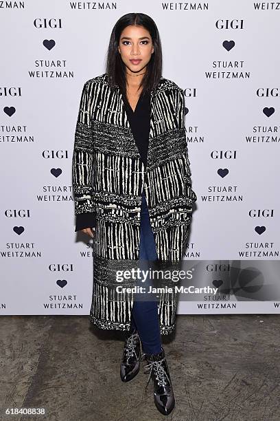 Hannah Bronfman attends Stuart Weitzman's Launch Of The Gigi Boot on October 26, 2016 in New York City.