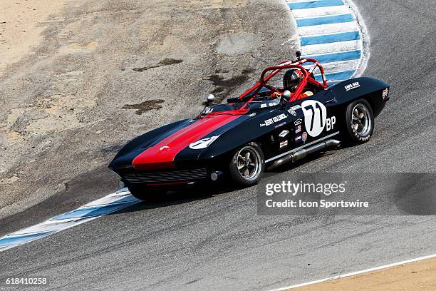 Chevrolet Corvette driven by Jerry Gollnick from Boulder, CO competed in Group 6B during Rolex Race 6B at the Rolex Monterey Motorsports Reunion held...