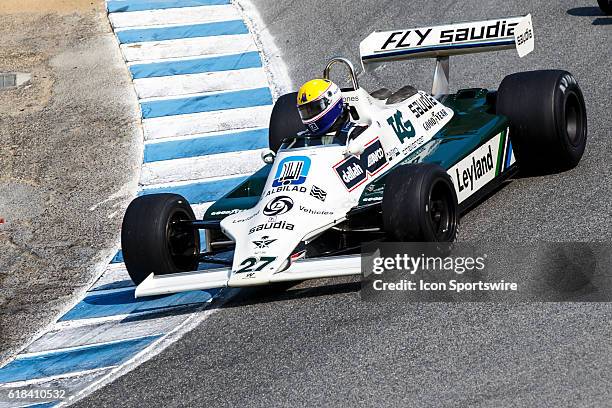 Williams FW07 B driven by Charles Nearburg from Dallas, TX competed in Group 7B during Rolex Race 7B at the Rolex Monterey Motorsports Reunion held...