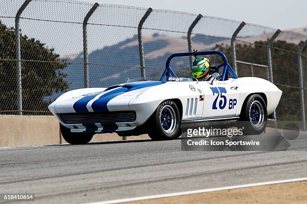 Chevrolet Corvette driven by Thomas Steuer from Bogota, Cundinamarca competed in Group 6B during Rolex Race 6B at the Rolex Monterey Motorsports...