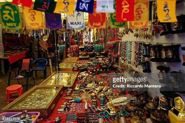 souvenirs from leh, ladakh - leh stock pictures, royalty-free photos & images
