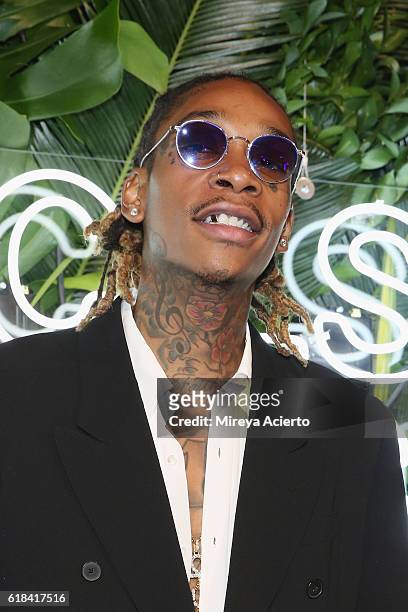 Rapper Wiz Khalifa attends the 2016 Pencils of Promise Gala at Cipriani Wall Street on October 26, 2016 in New York City.
