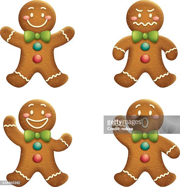 ilustrações, clipart, desenhos animados e ícones de homem de gingerbread - homem de gingerbread