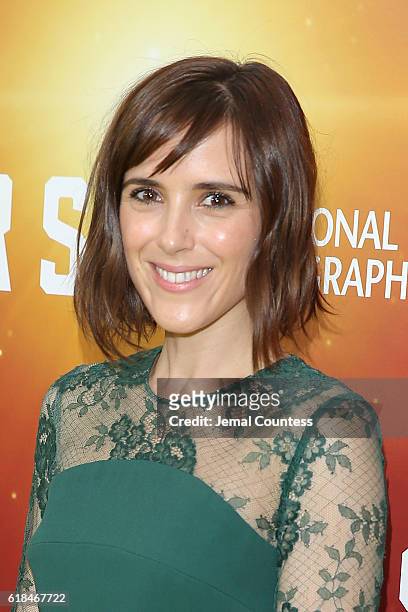 Clementine Poidatz attends the National Geographic Channel "MARS" Premiere NYC on October 26, 2016 in New York City.