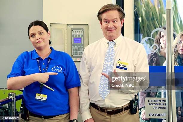 Election Day" Episode 208 -- Pictured: Lauren Ash as Dina, Mark McKinney as Glenn --