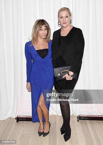 Monica Jarmaillo and Amy Sacco attends the Audi private reception at the Whitney Museum of American Art on October 26, 2016 in New York City.