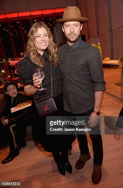 Beca Alexander and guest attend the Audi private reception at the Whitney Museum of American Art on October 26, 2016 in New York City.